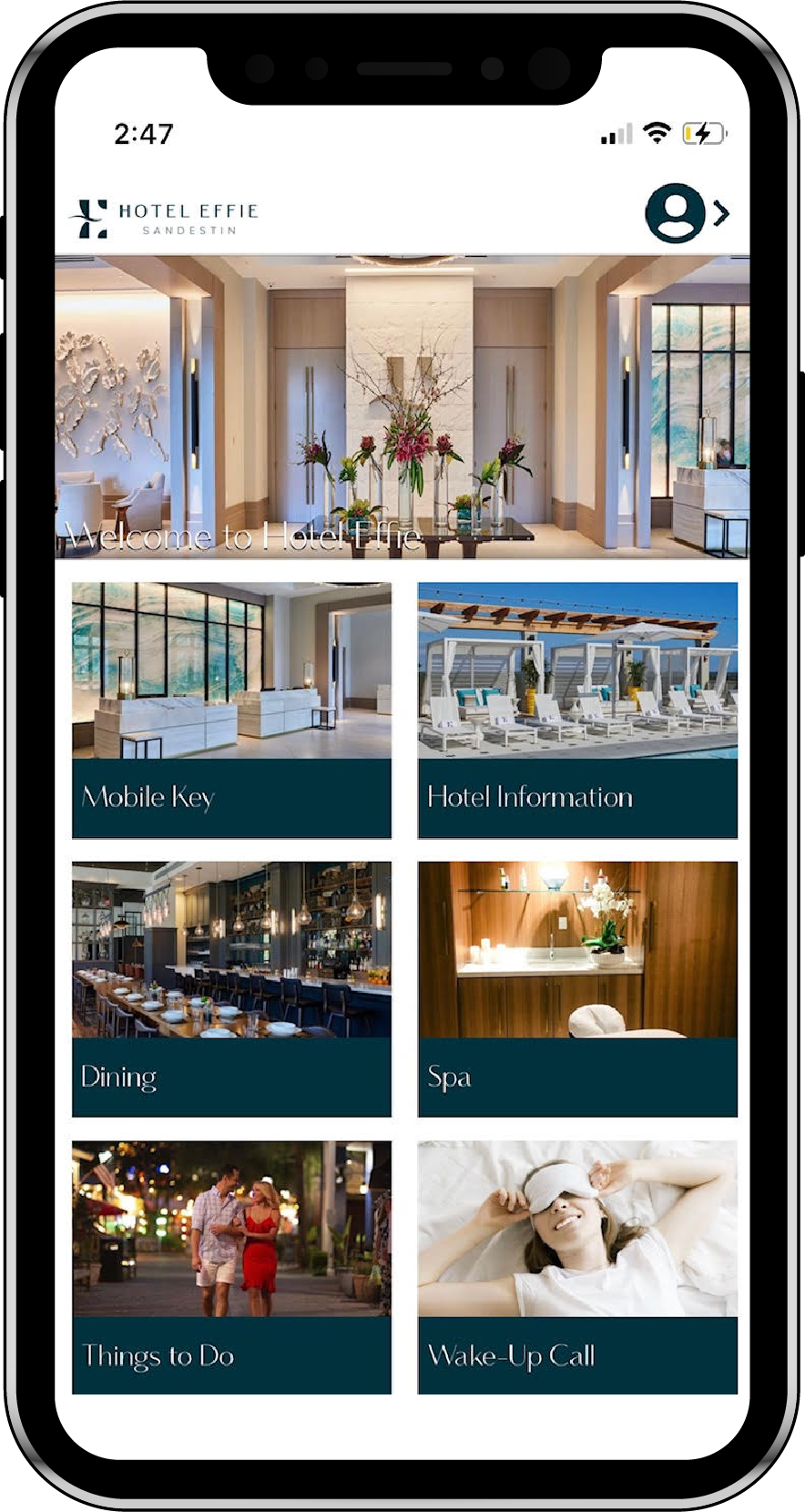 Screenshot of Hotel Effie App