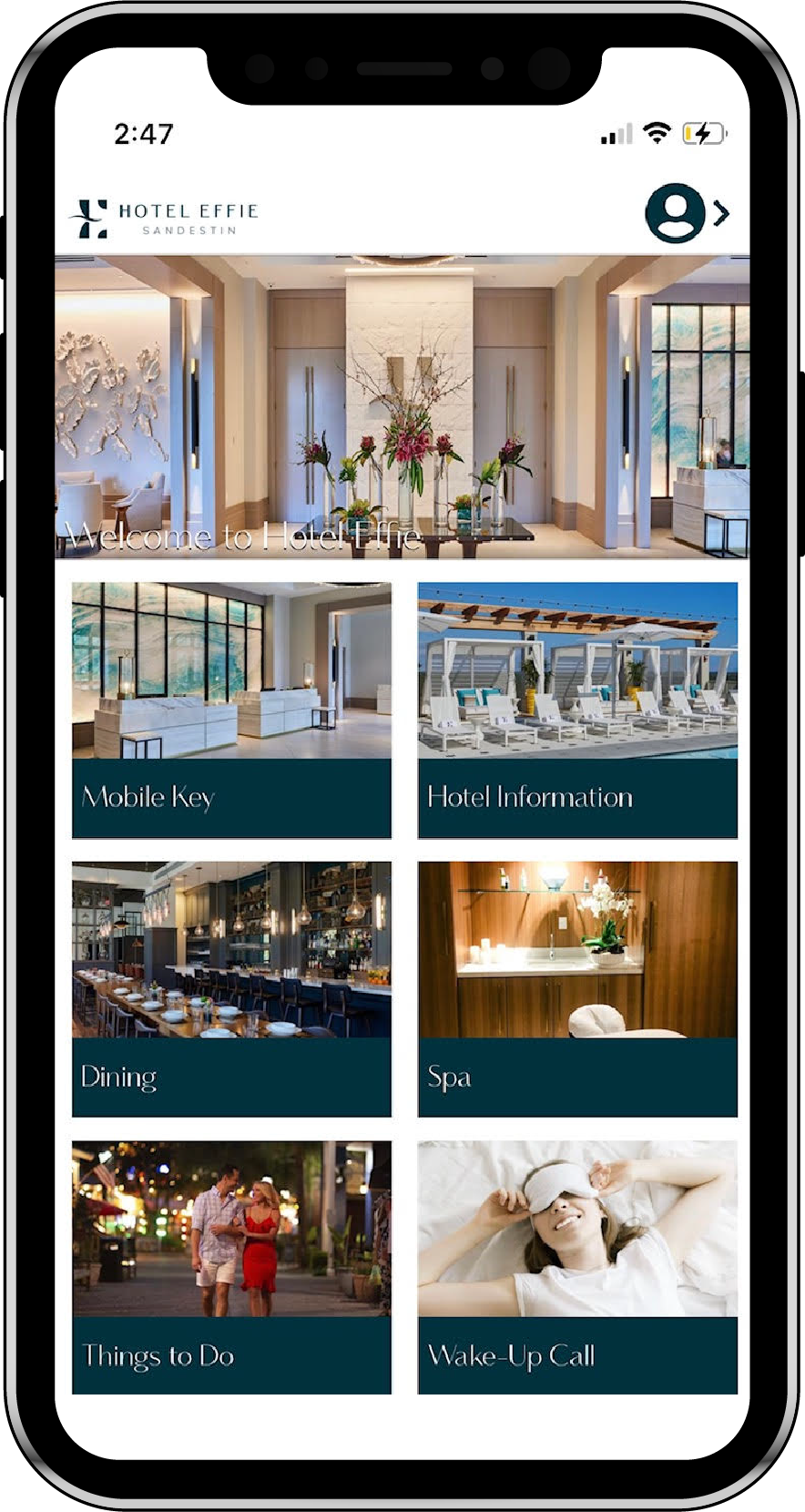 Screenshot of Hotel Effie App