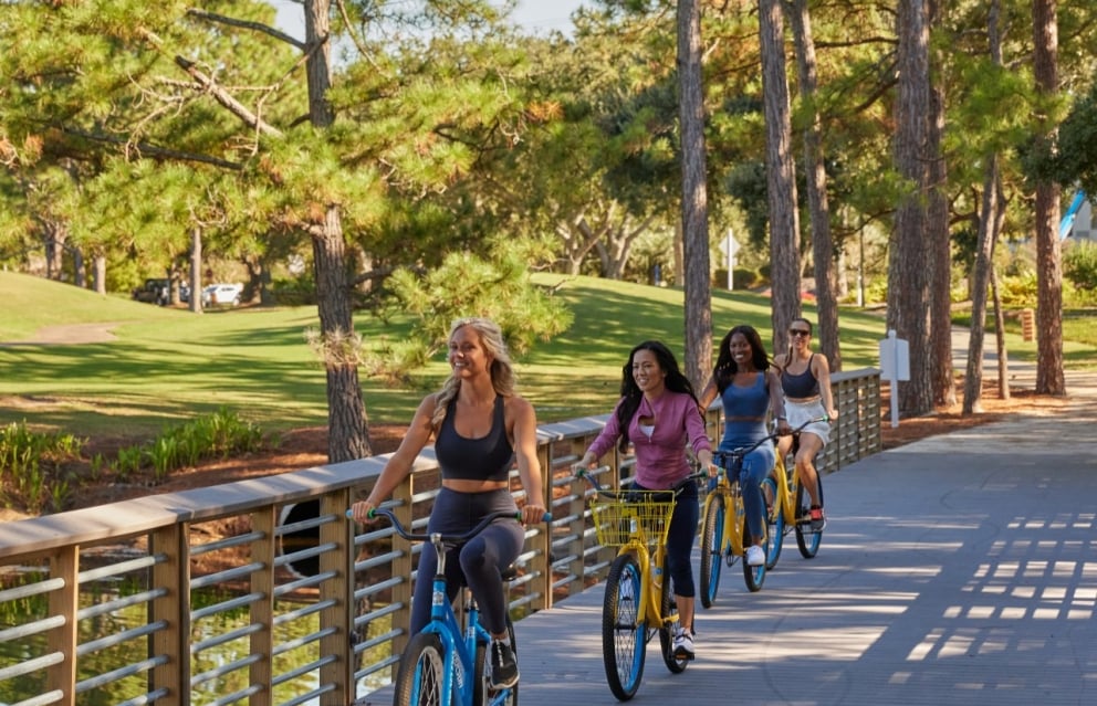 Women biking at Sandestin