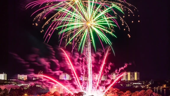 Ara Fireworks view
