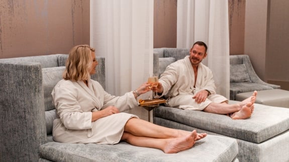 Cheers in relaxation room