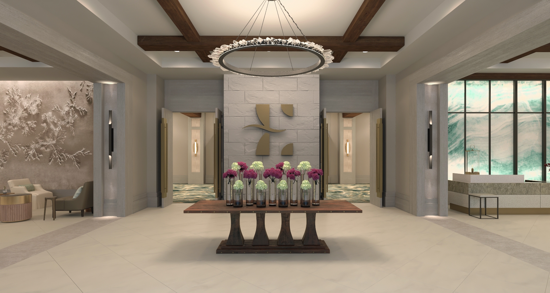 The main foyer at Hotel Effie