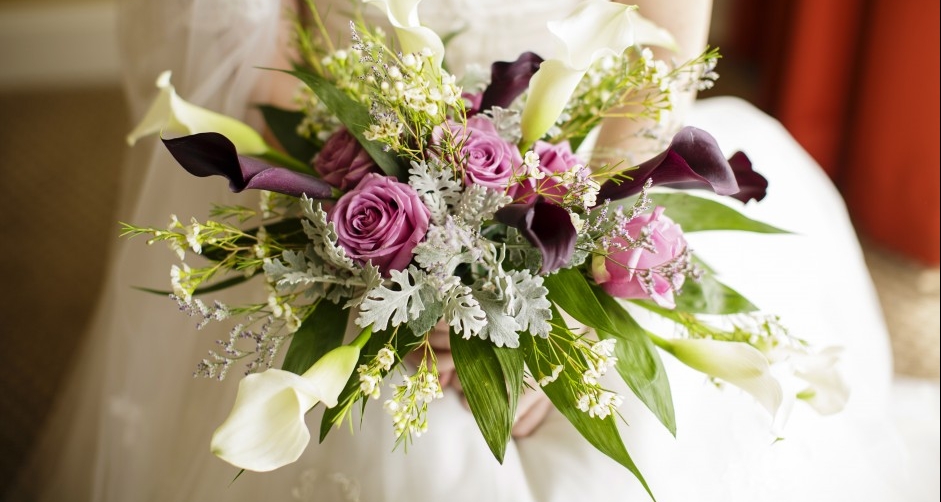 A stunning wedding bouquet