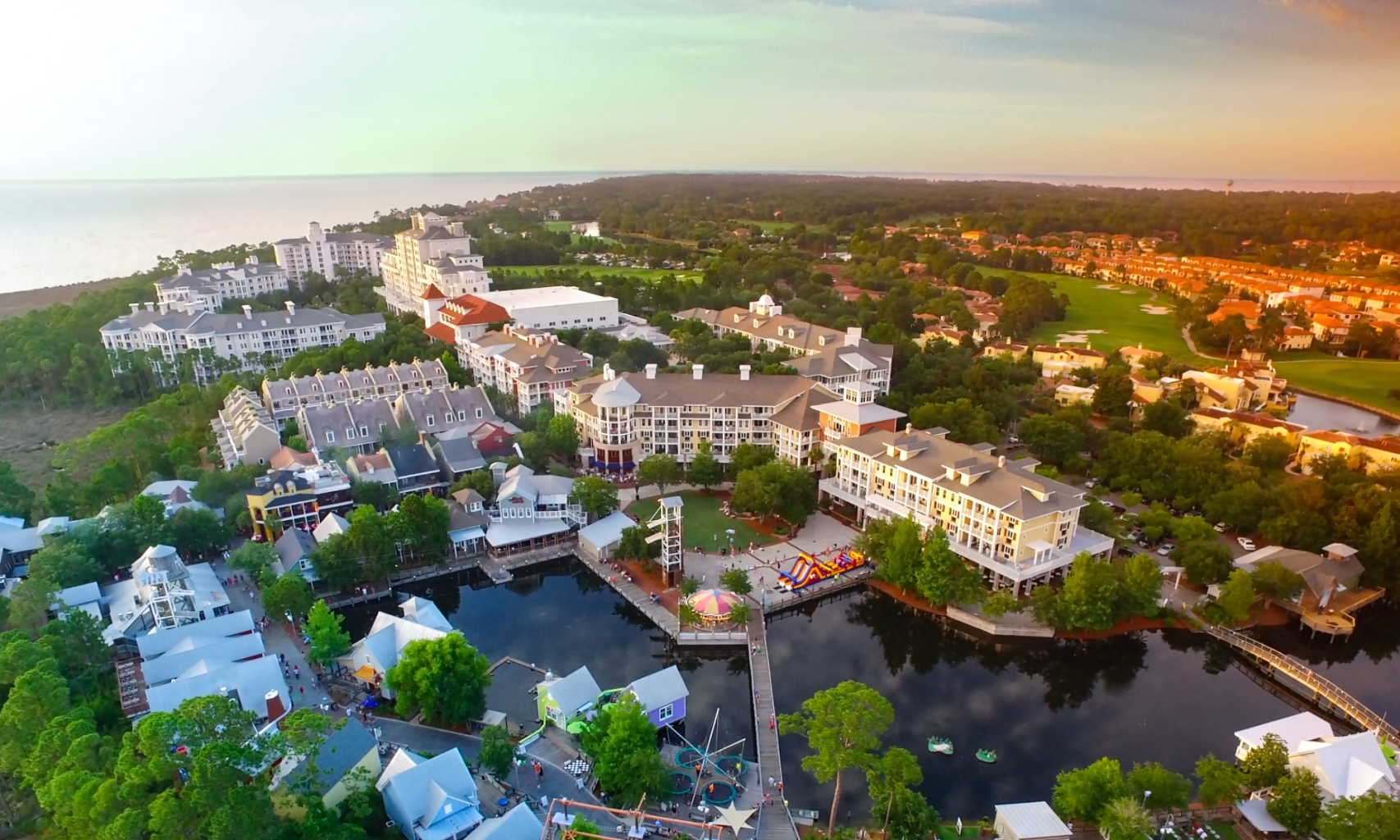 arial view of Baytowne