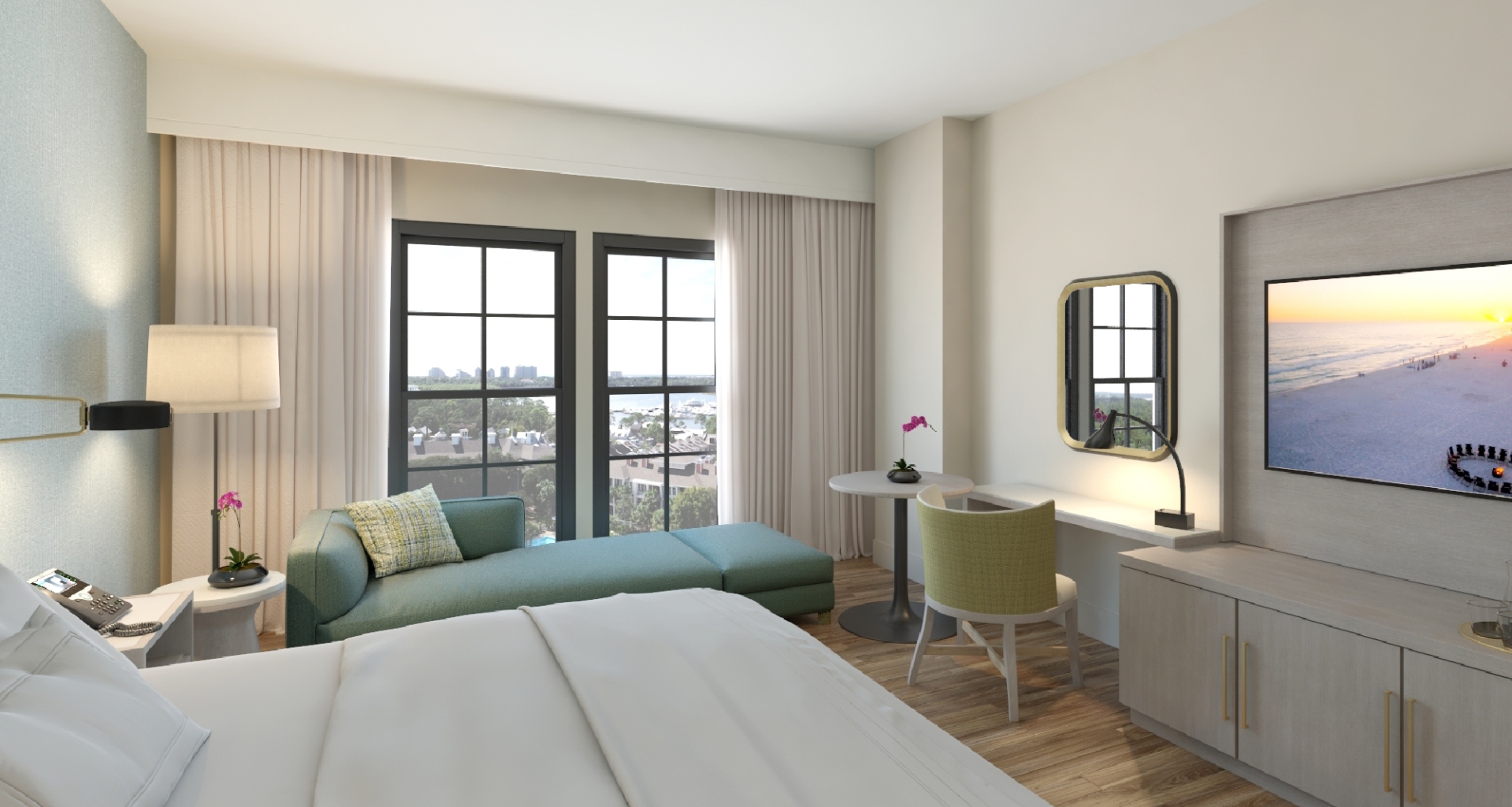 king bedroom with balcony at hotel effie