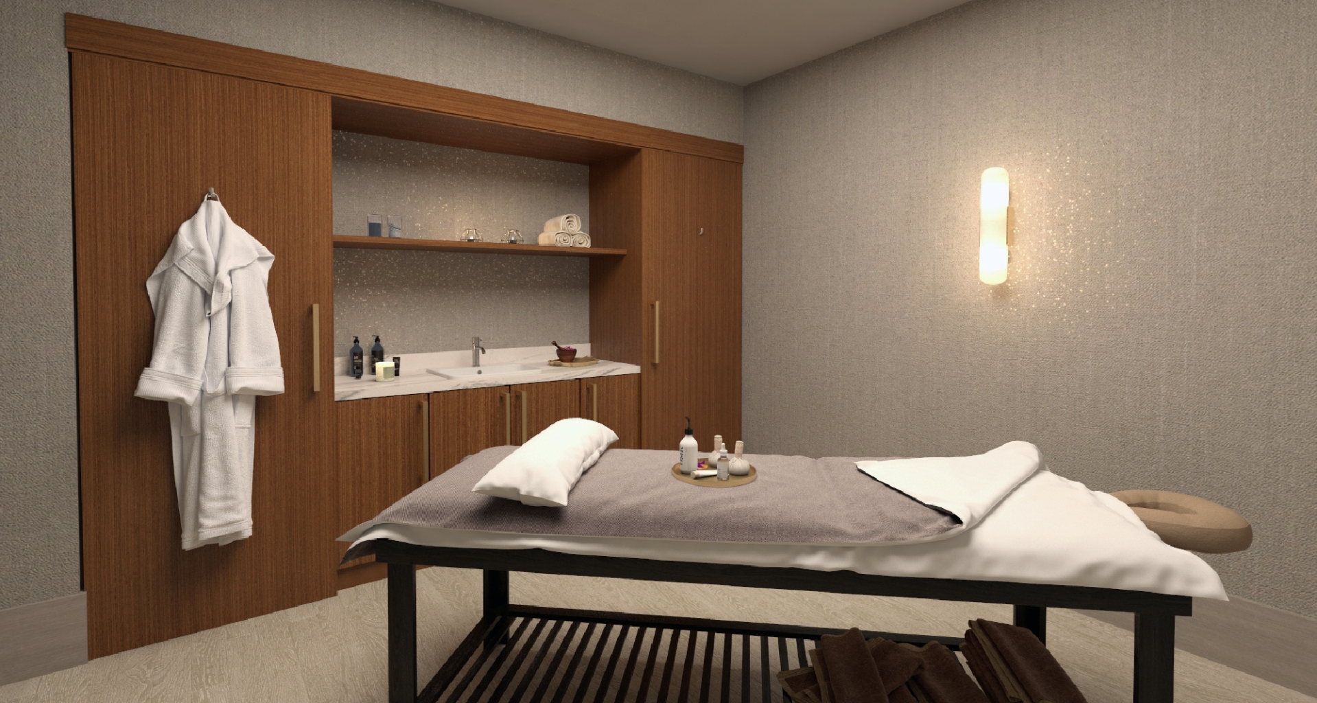 Treatment room at spa lilliana at hotel effie