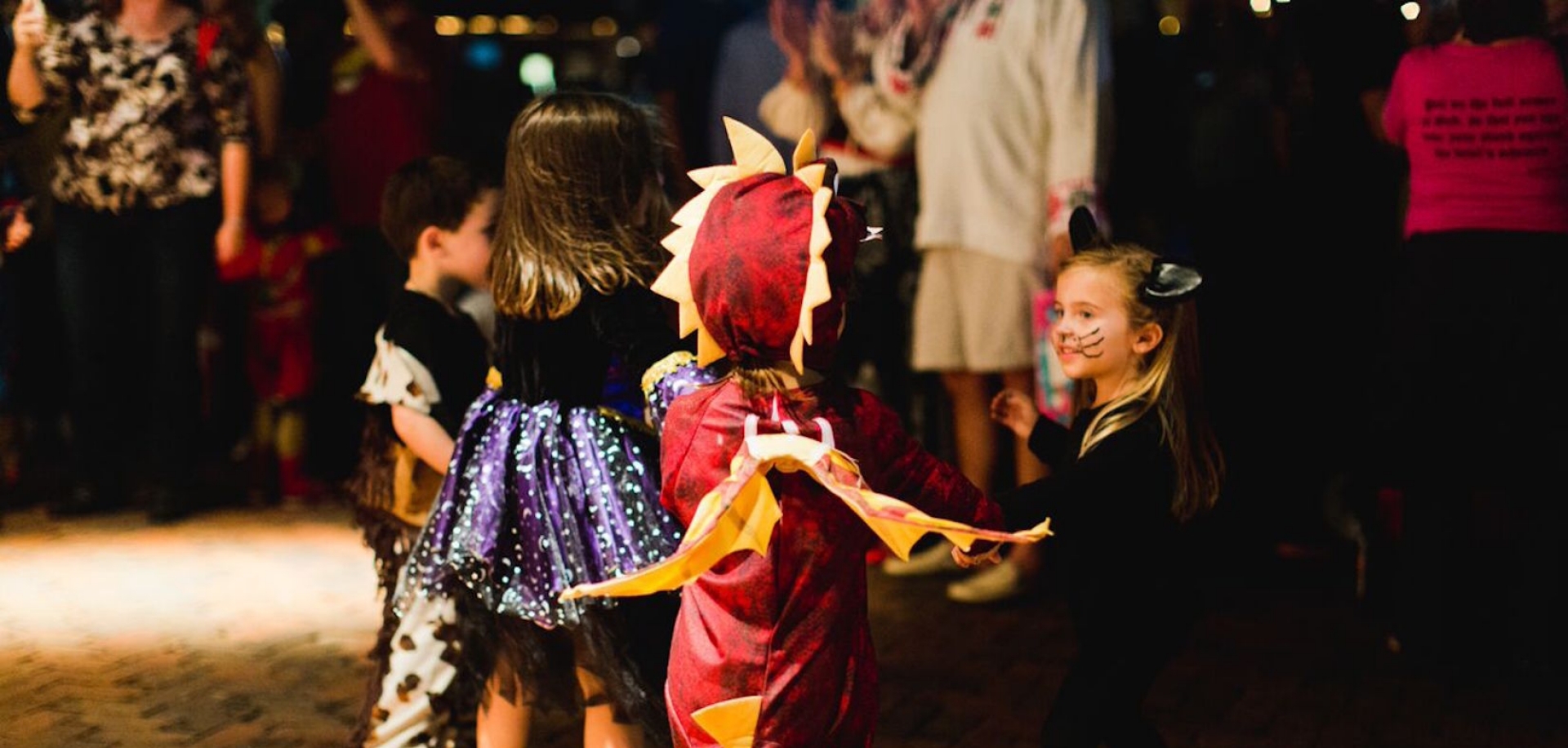 Children trick-or-treating