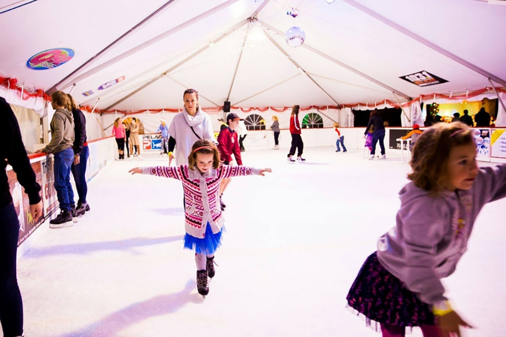 Ice skating