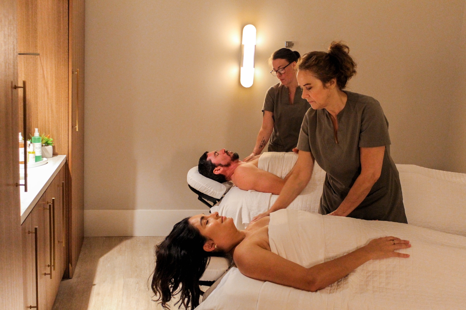 Couple Getting a Massage