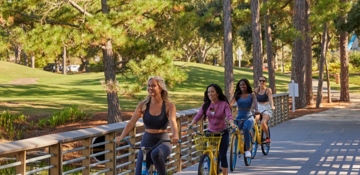 Women biking at Sandestin